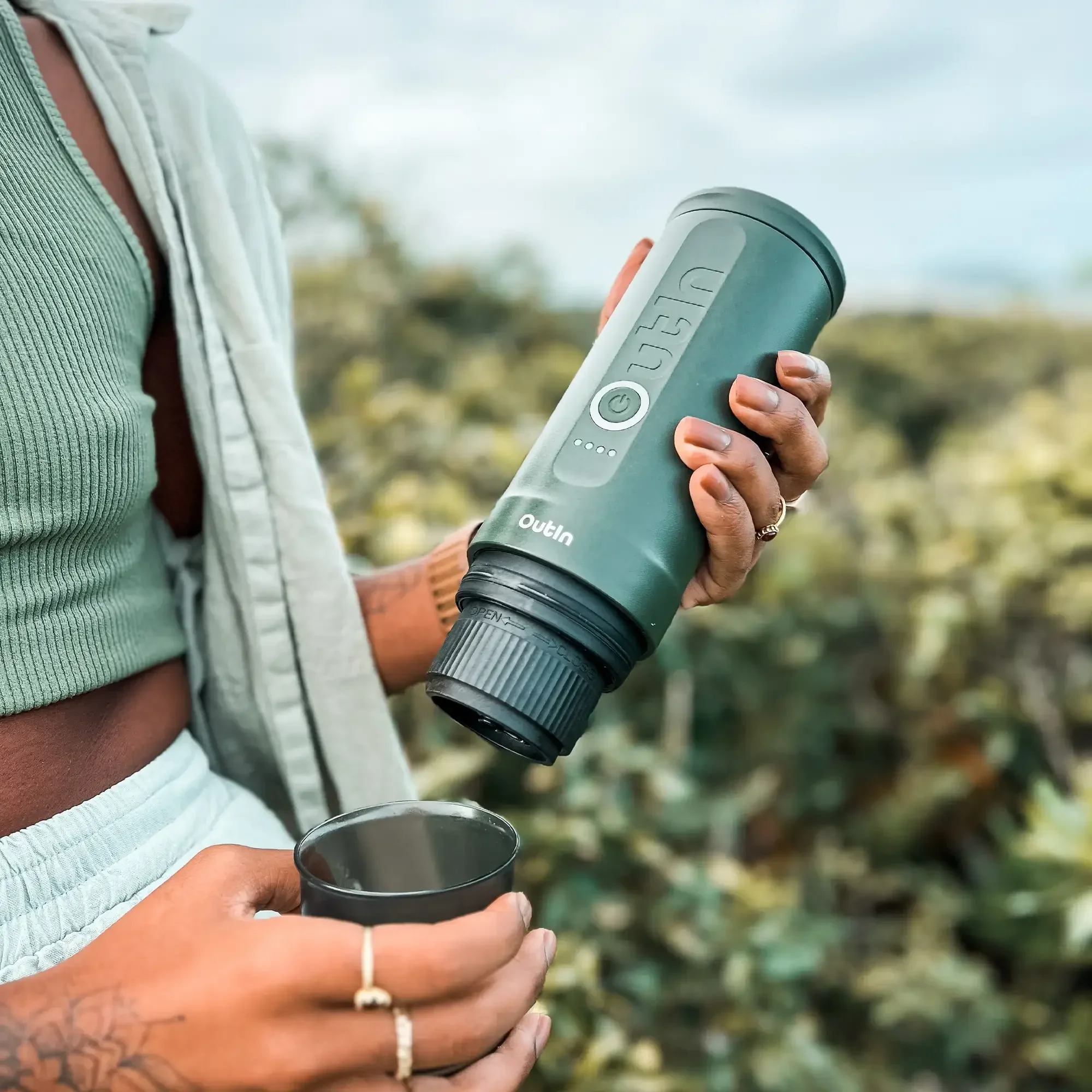 Nano Portable Espresso Machine (Forest Green) - Image 8