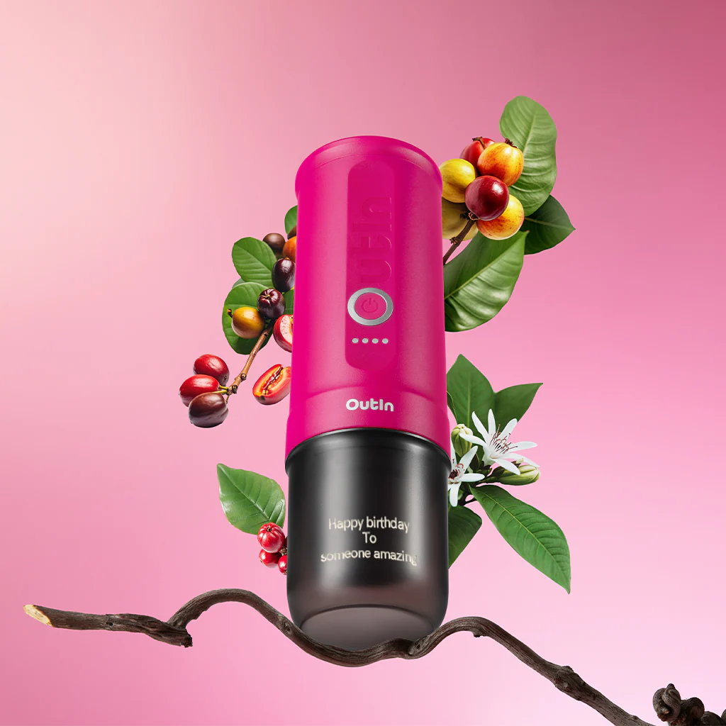 Customized Nano Portable Espresso Machine (Fuchsia Pink) - Image 3