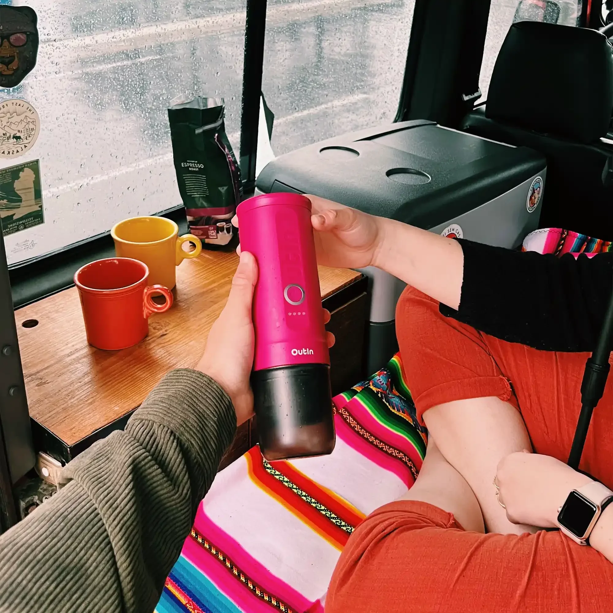 Nano Portable Espresso Machine (Fuchsia Pink) - Image 8